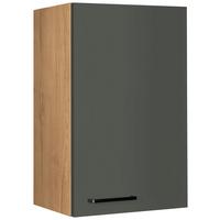 Küchenoberschrank Easytouch Grün - Eichefarben/Schwarz, MODERN, Holzwerkstoff/Metall (45/72/35cm) - Nobilia