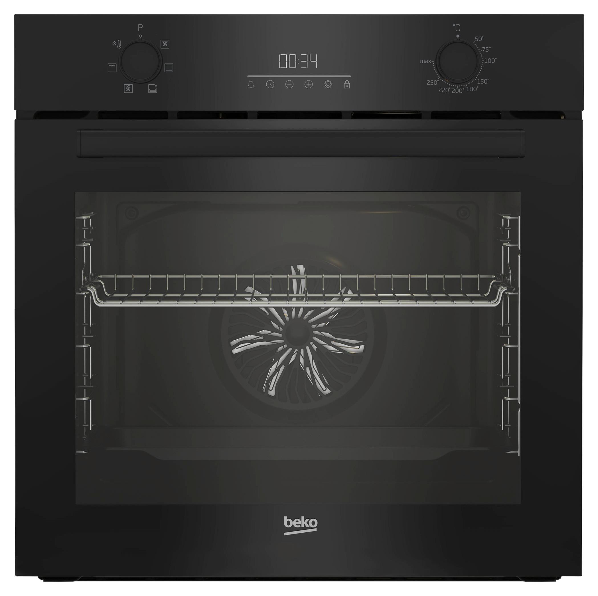 Einbaubackofen BBIE7300B Schwarz - Schwarz, MODERN, Metall (59,4/59,5/56,7cm) - Beko