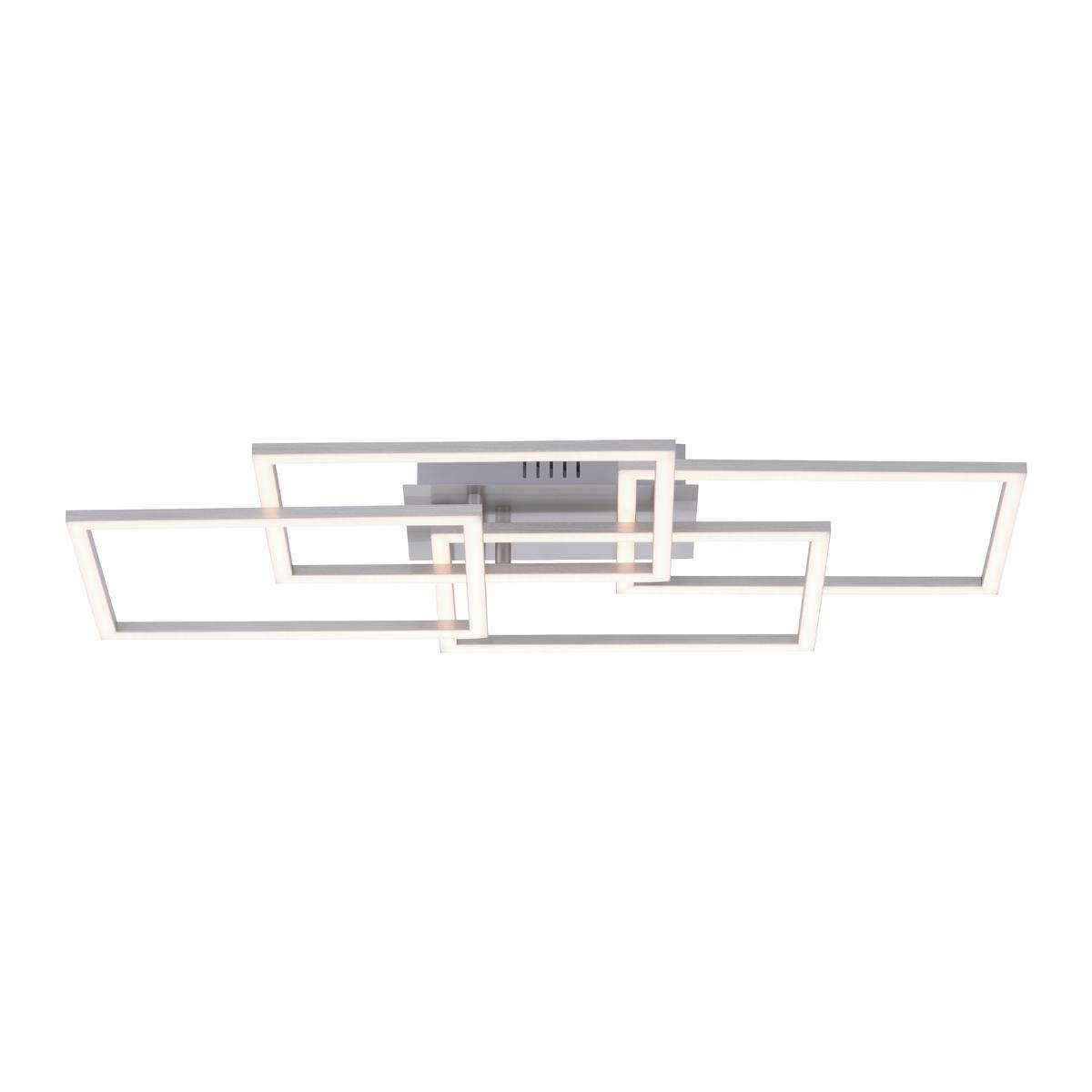 LED-Deckenleuchte Iven max. 41 Watt - Alufarben, Design, Kunststoff/Metall (70/34,5/9,5cm)