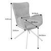 STOL MED ARMSTÖD STELLA - beige/brun, Design, metall/textil (58/91/65cm) - Mömax