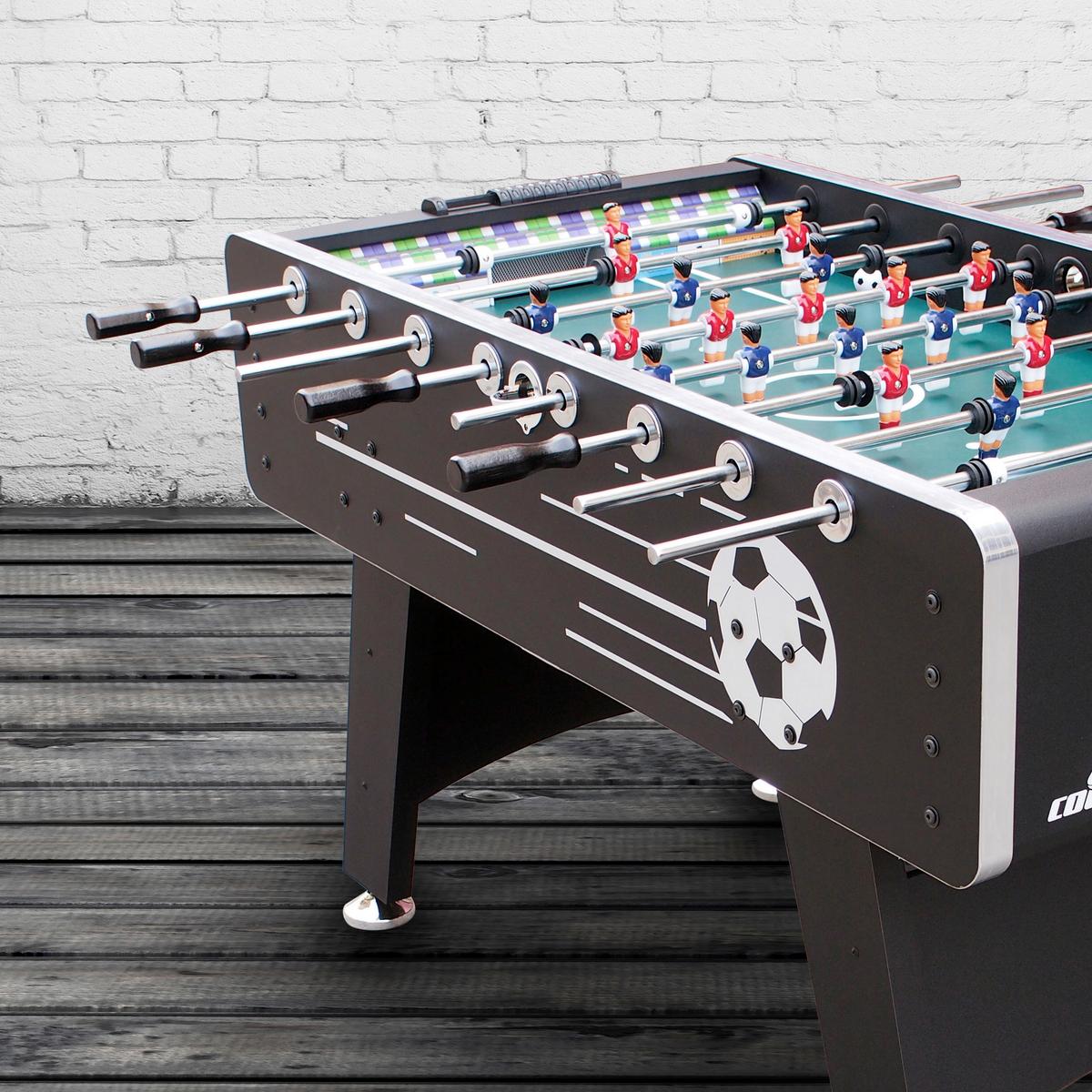 Tischfußball Arena in Schwarz - Schwarz, Basics, Holz (75/88/141cm) - Ambia Garden