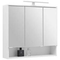 Element S Ogledalom Fresh - bijela/boje kroma, Konvencionalno, staklo/drvni materijal (80/75/20cm) - Modern Living