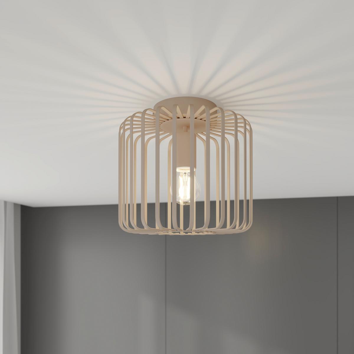 LAMPA SUFITOWA COVENTRY *SBN* - kolor piaskowy, Konventionell, metal (25/23,5cm) - Novel