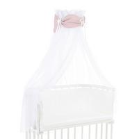 BALDACHIM ORGANIC COTTON ROYAL - brudny róż, Basics, tkanina (200/135/0,1cm) - Babybay