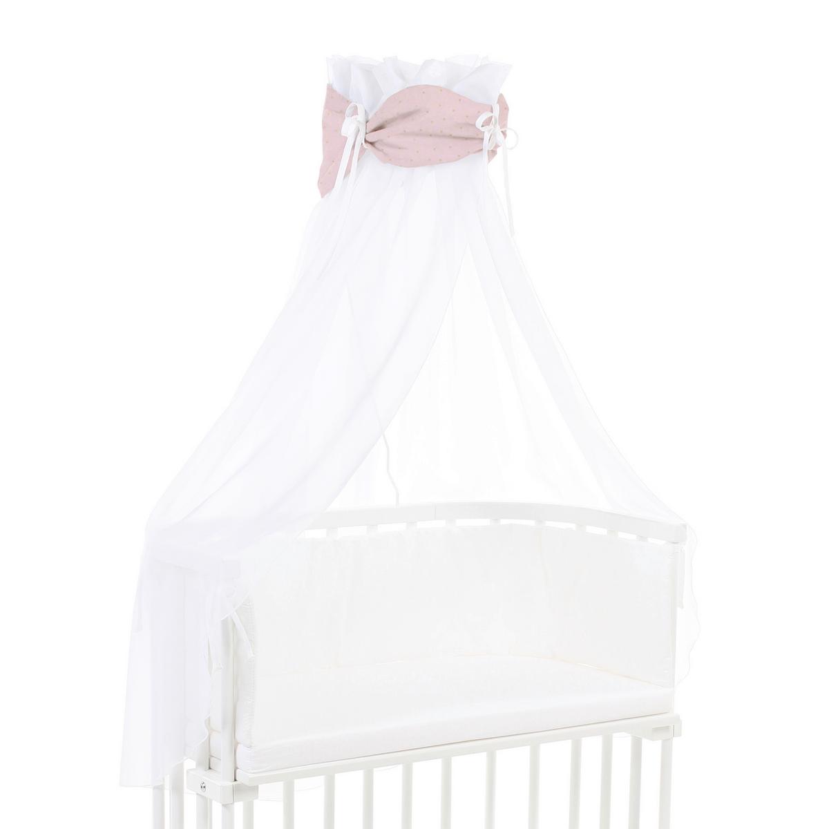 BALDACHIM ORGANIC COTTON ROYAL - brudny róż, Basics, tkanina (200/135/0,1cm) - Babybay