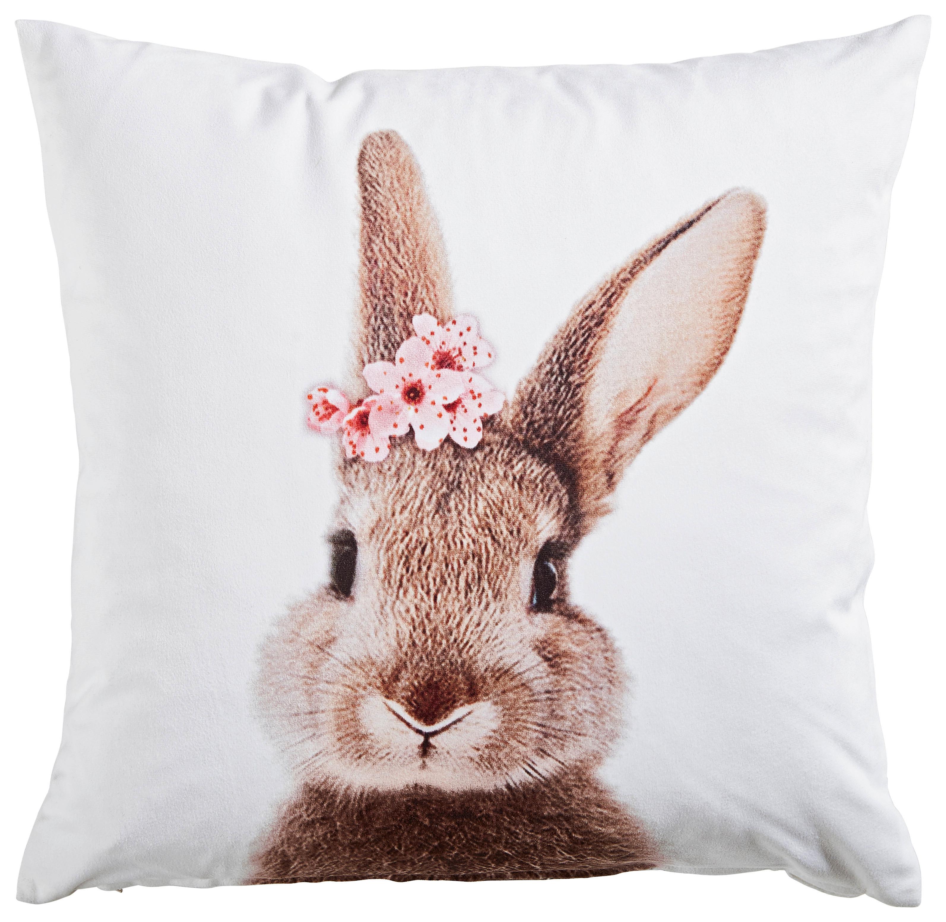 POSZEWKA NA PODUSZKĘ BUNNY - beżowy/różowy, Design, tkanina (45/45cm) - Esposa
