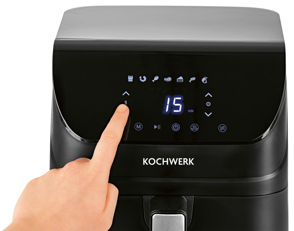 Heißluftfritteuse Rachs Kochwerk max. 1400 Watt - Schwarz, Basics, Kunststoff/Metall (34/25/29,8cm)