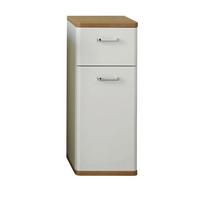 SZAFKA DOLNA NALA - kolor dębowy/biały, Konventionell, materiał drewnopochodny/szkło (30/72/33cm) - Xora