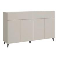 Sideboard Phuket Kaschmir Beige - Kaschmir/Schwarz, Design, Holzwerkstoff/Kunststoff (160/95,4/39cm) - P & B