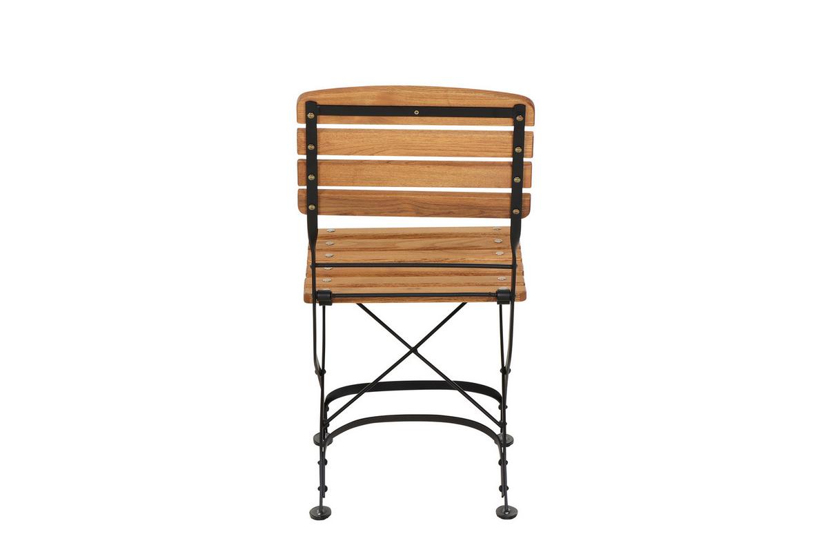 Gartenklappstuhl N05789 Robinienfarben - Robinienfarben/Schwarz, KONVENTIONELL, Holz/Metall (60/87/57cm) - Siena Garden