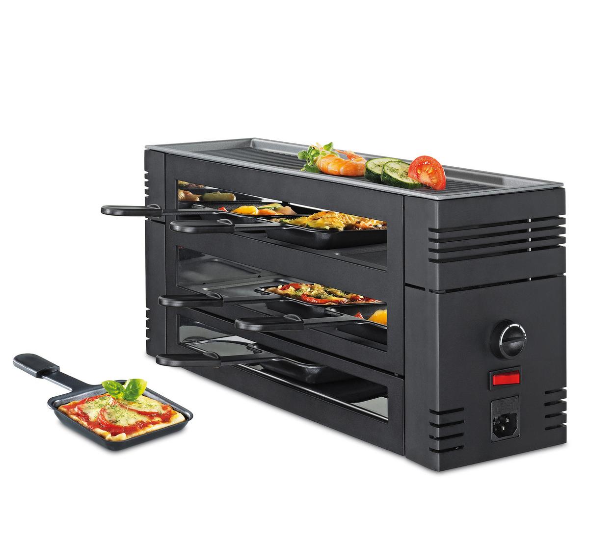 GRILL RACLETTE 3367710002 - czarny, Basics, metal (46/16/21.5cm) - Spring
