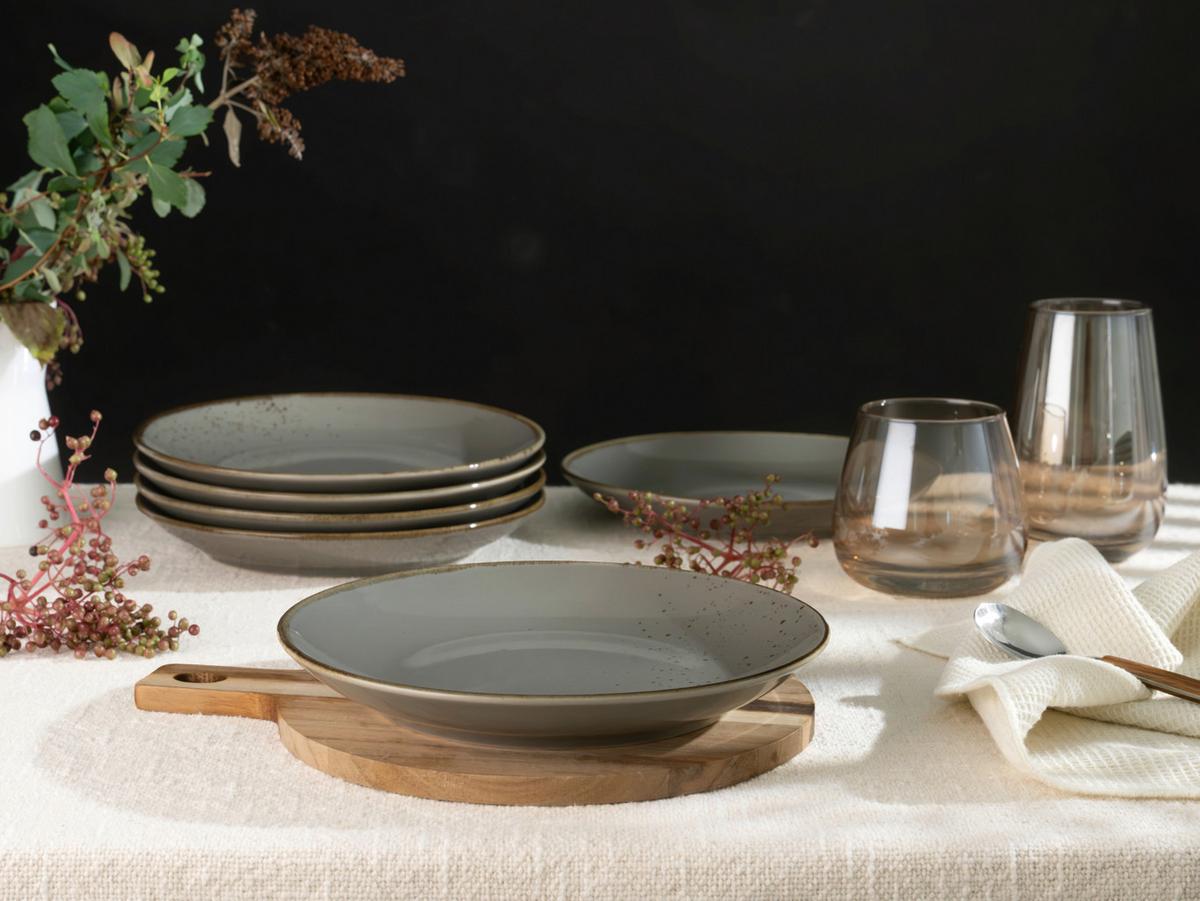 Mélytányér Készlet 22046 Nature Collection - szürke, Trend, kerámia (22cm) - Creatable