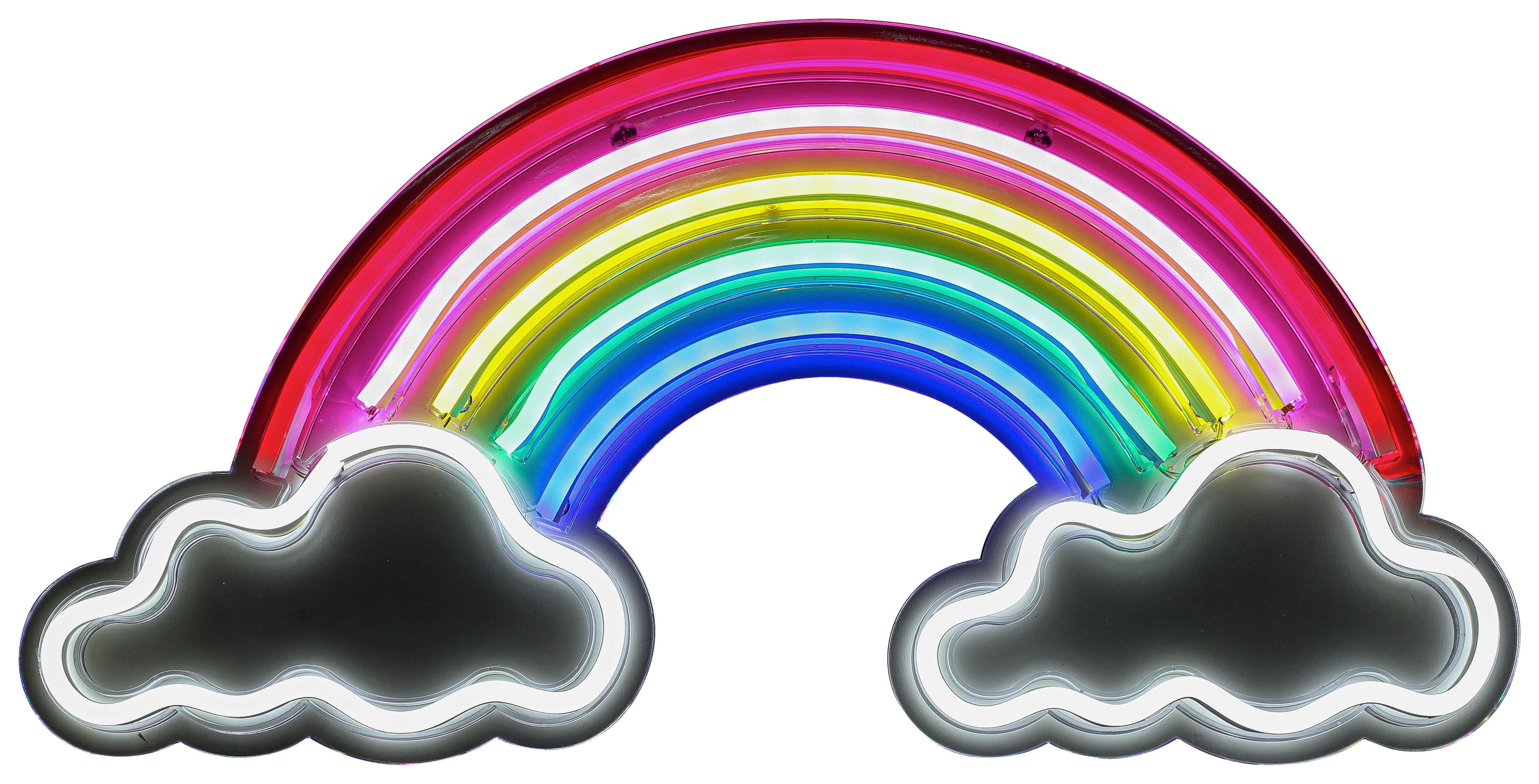 LED-Dekoleuchte Renibo Weiß/Transparent 8,5 Watt - Transparent/Weiß, MODERN, Kunststoff (40/20/1,30cm) - Mömax