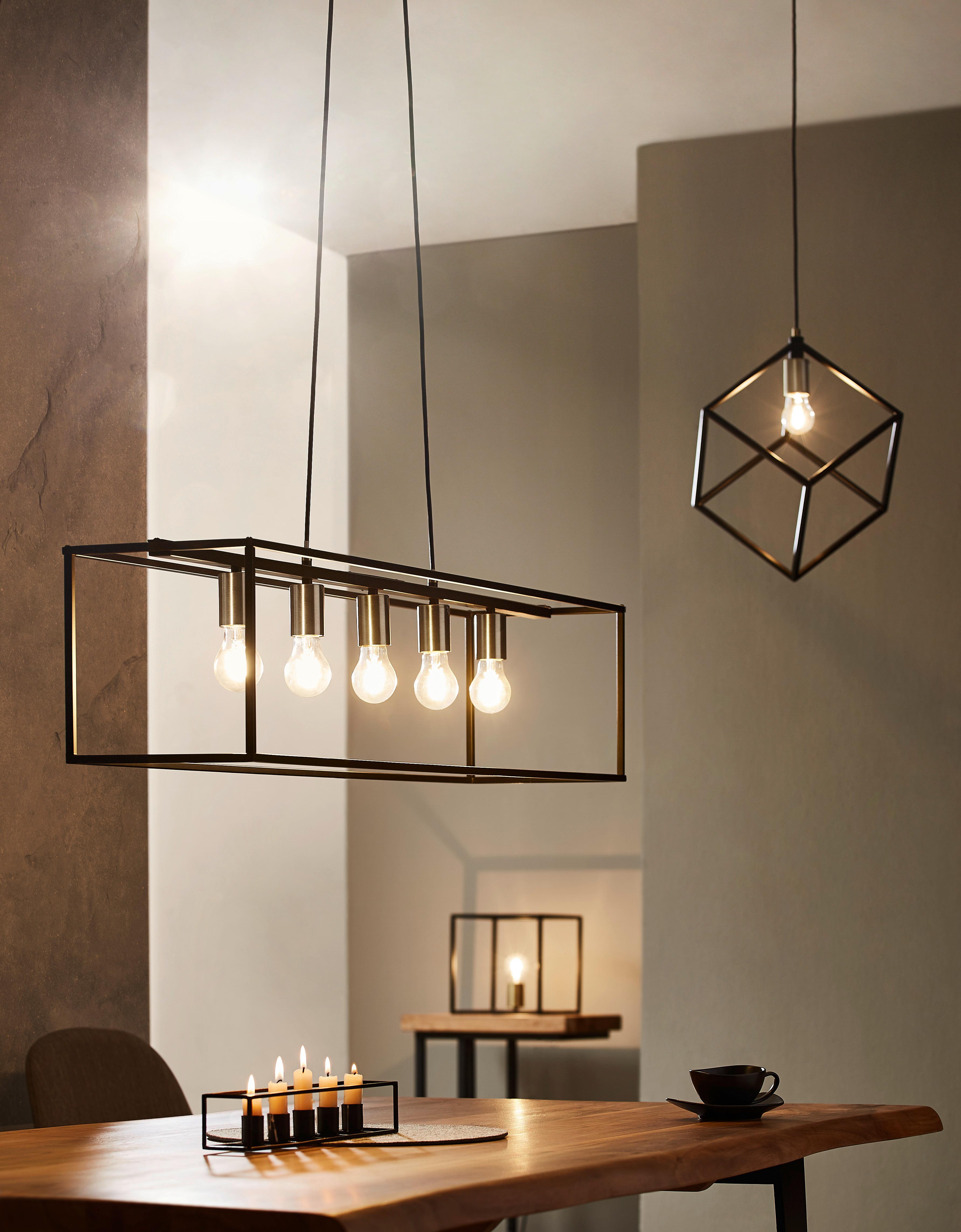 LAMPA WISZĄCA ENTHUSIASM *SBM* - czarny, Lifestyle, metal (110/25/150cm) - Marama
