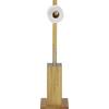 COMBINATIE VAN WC-BORSTELS ANNI -SB- - Natuurlijke kleuren/Roestvrijstaalkleuren, Modern, Kunststof/Hout (19/70,5/19cm) - Mömax