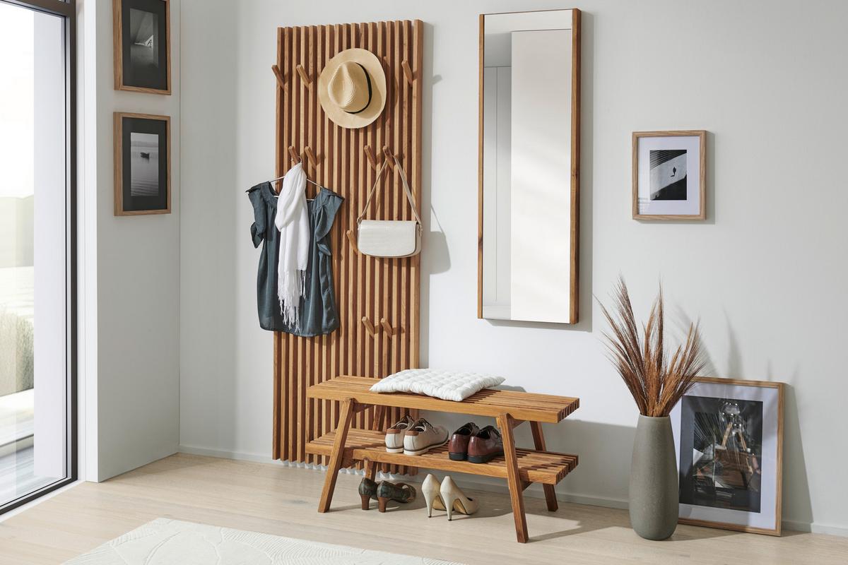 LUSTRO ŚCIENNE STUDIOLINE - kolor dębowy, Natur, szkło (40/120/5,5cm) - Linea Natura