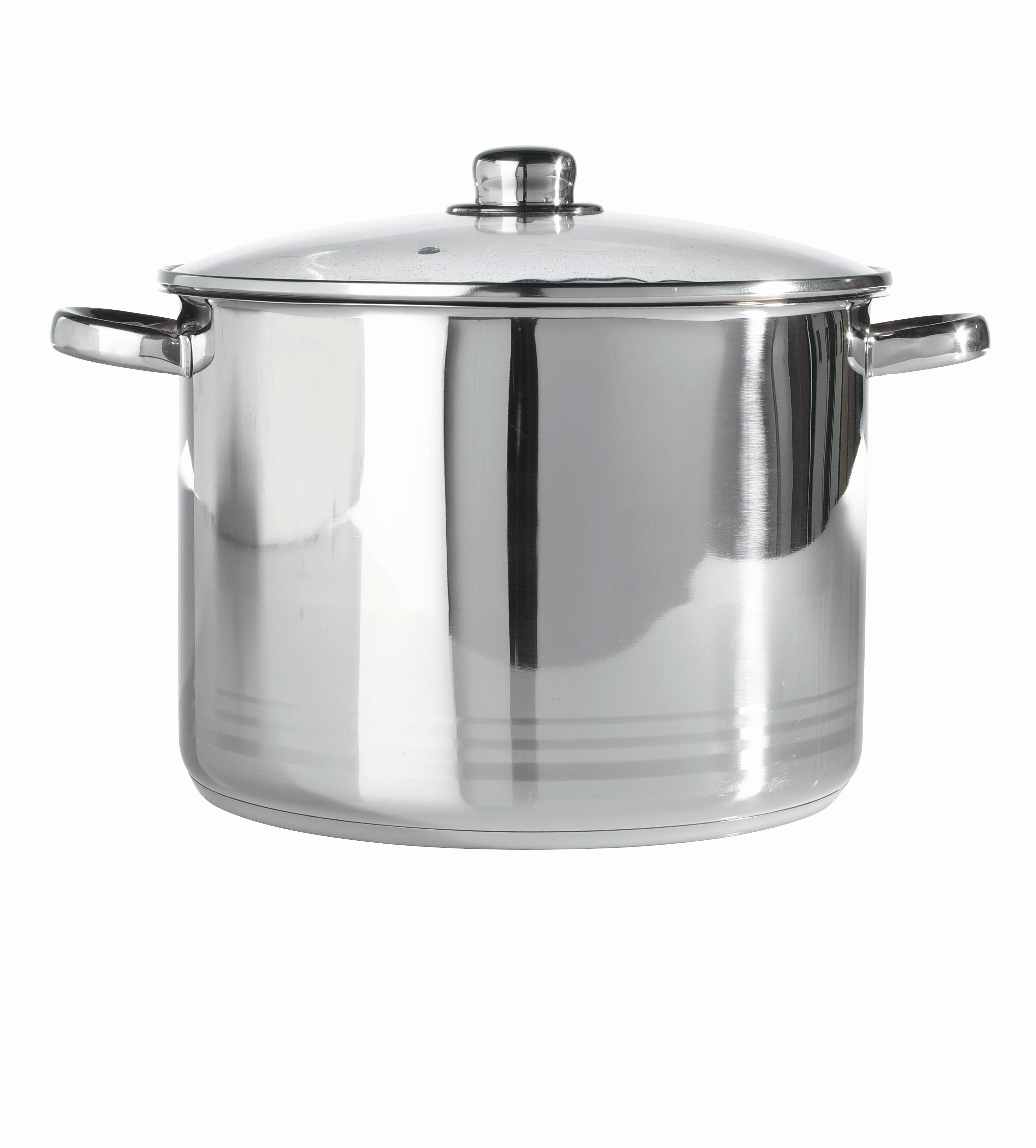 Kochtopf Paula Ø ca. 28cm - Klar/Edelstahlfarben, KONVENTIONELL, Glas/Metall (28/20cm) - Mömax