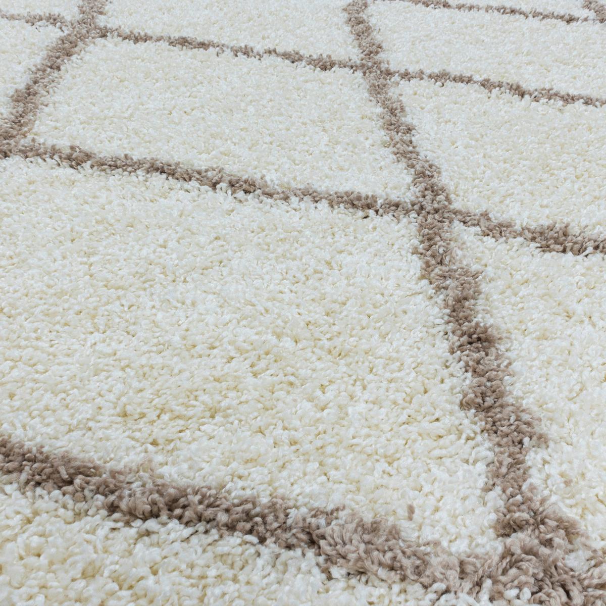 Preproga Z Visokim Florom Alvor, Krem, 200x290cm - krem barve, Basics, tekstil (200/290cm)