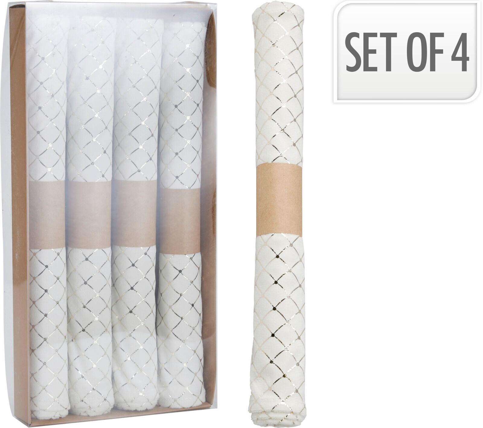 Étkezőalátét Diamond 45/30 - krémszínű, textil (45/30cm)