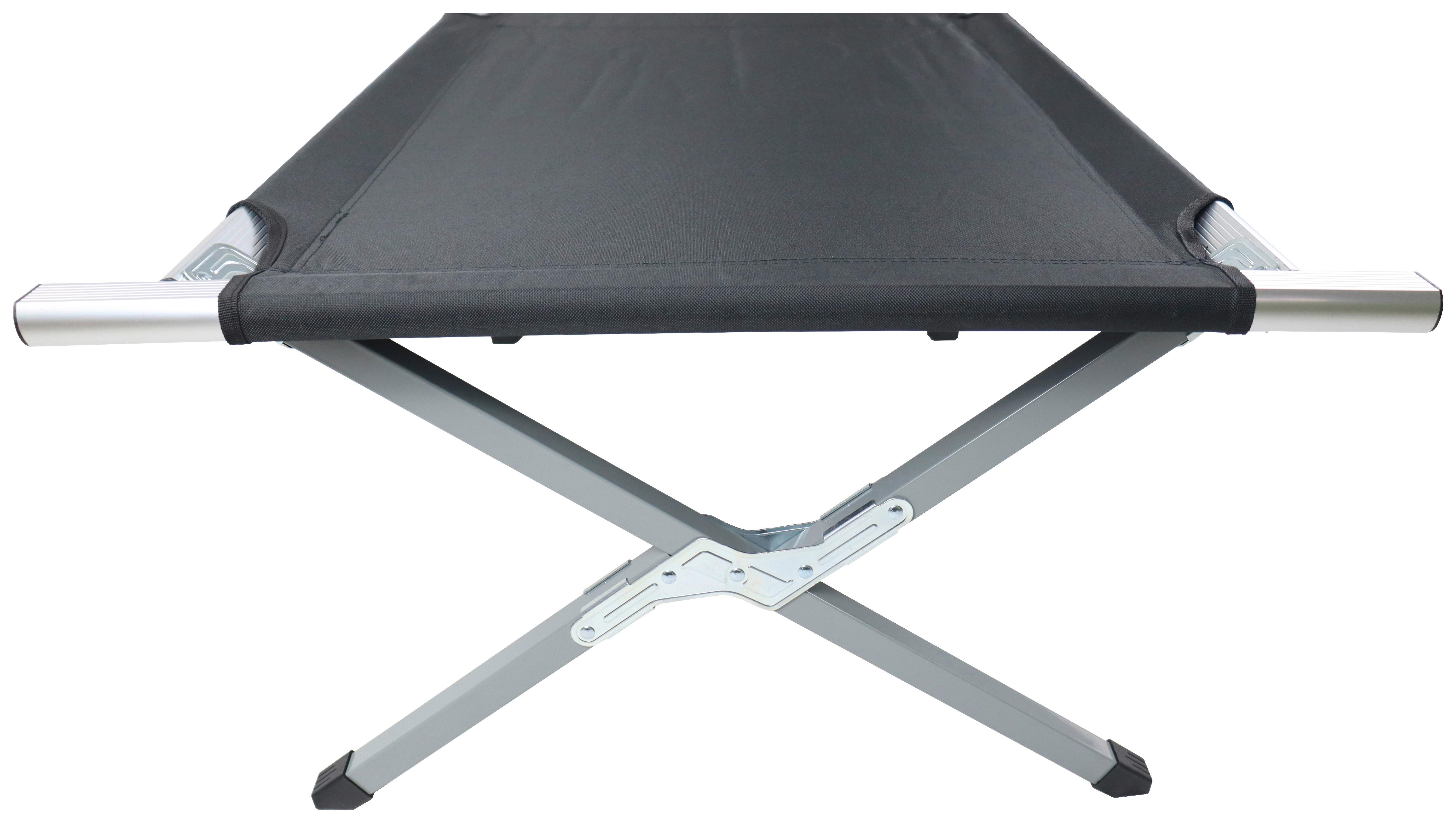 Postelja Za Kampiranje Tosali L, Črna - črna, Moderno, kovina/tekstil (70/210cm) - Ambia Garden