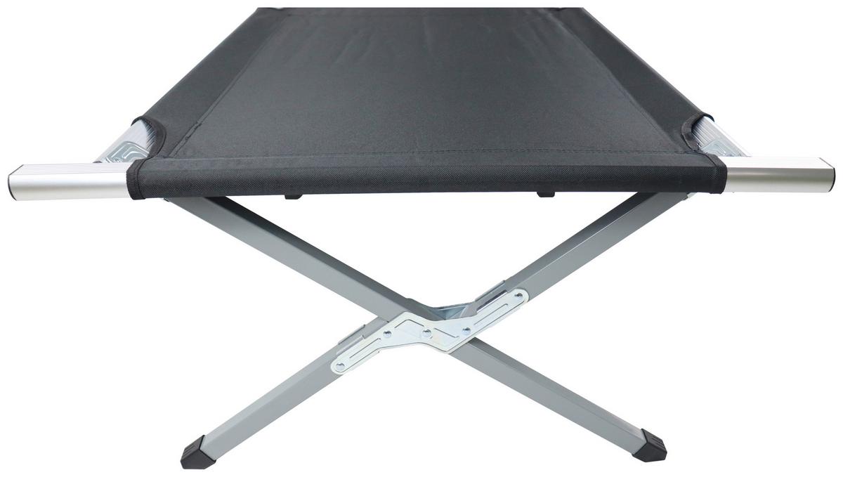 CAMPINGBETT TOSALI L - Schwarz, Modern, Textil/Metall (70/210cm) - Ambia Garden