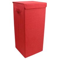 Wäschekorb Dreso L ca. 30x70x30 cm Rot - Rot, MODERN, Textil (30/70/30cm) - MID.YOU
