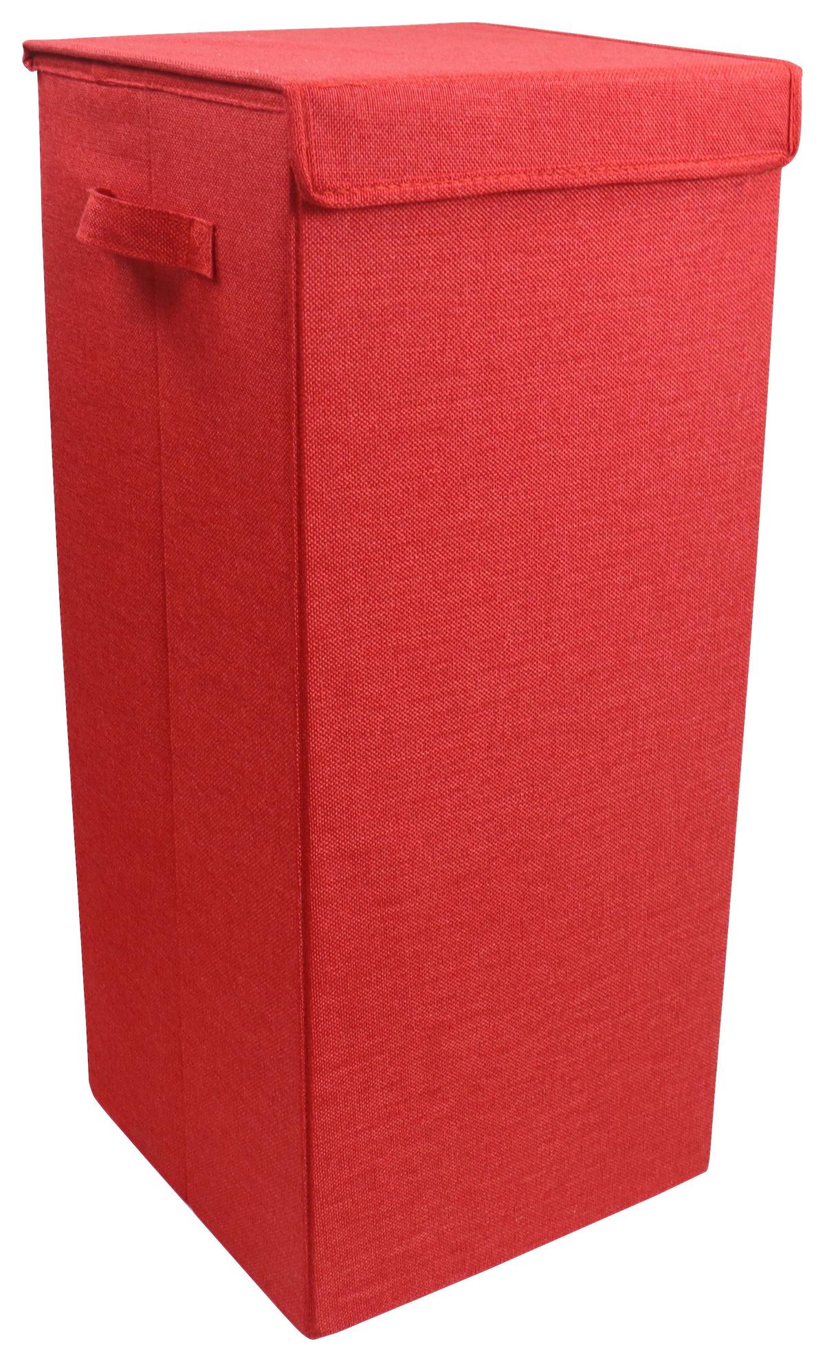 Wäschekorb Dreso L ca. 30x70x30 cm Rot - Rot, MODERN, Textil (30/70/30cm) - MID.YOU