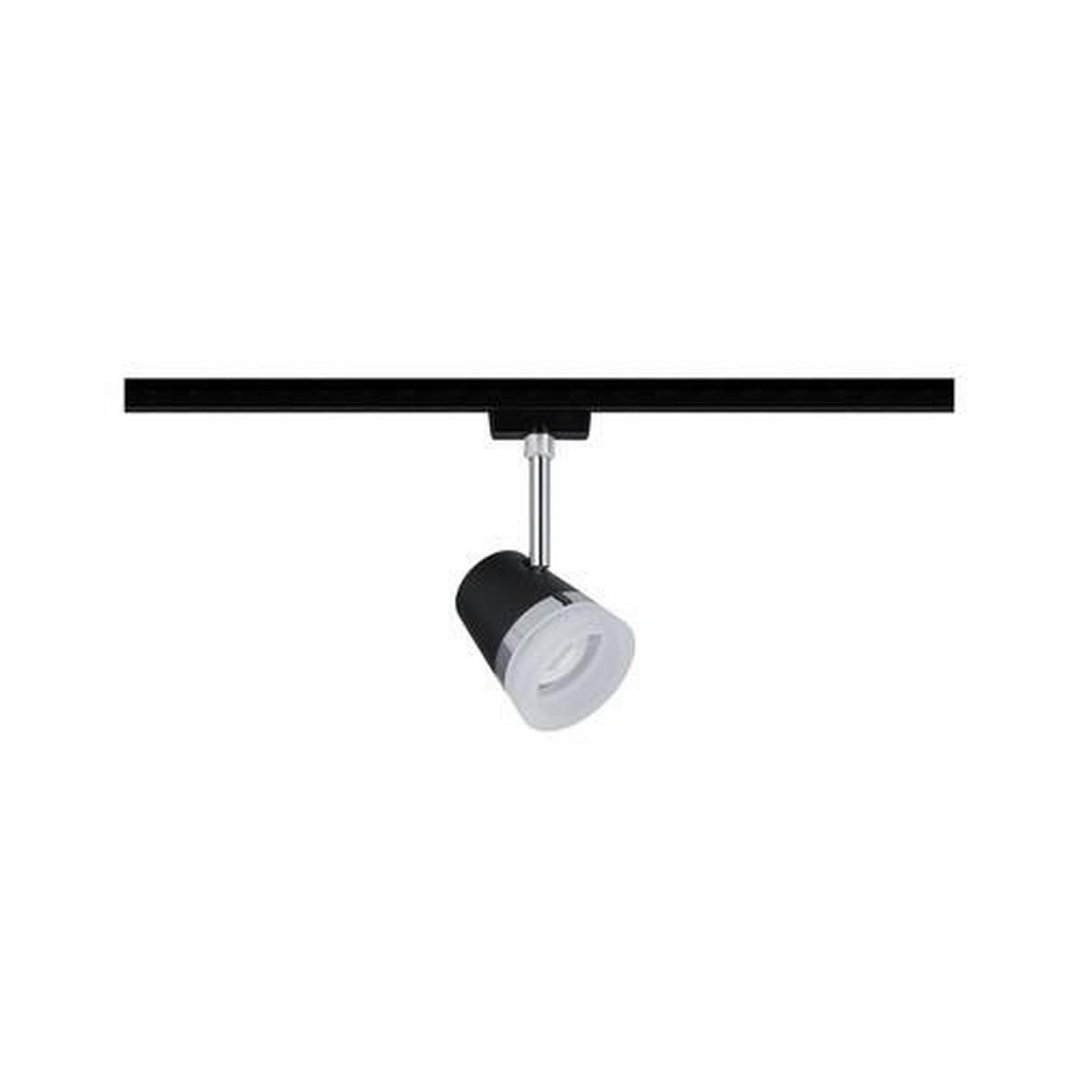 LED-Deckenleuchte Urail Spot Cone max. 15 Watt - Chromfarben/Schwarz, Design, Kunststoff/Metall (18,0cm) - Paulmann