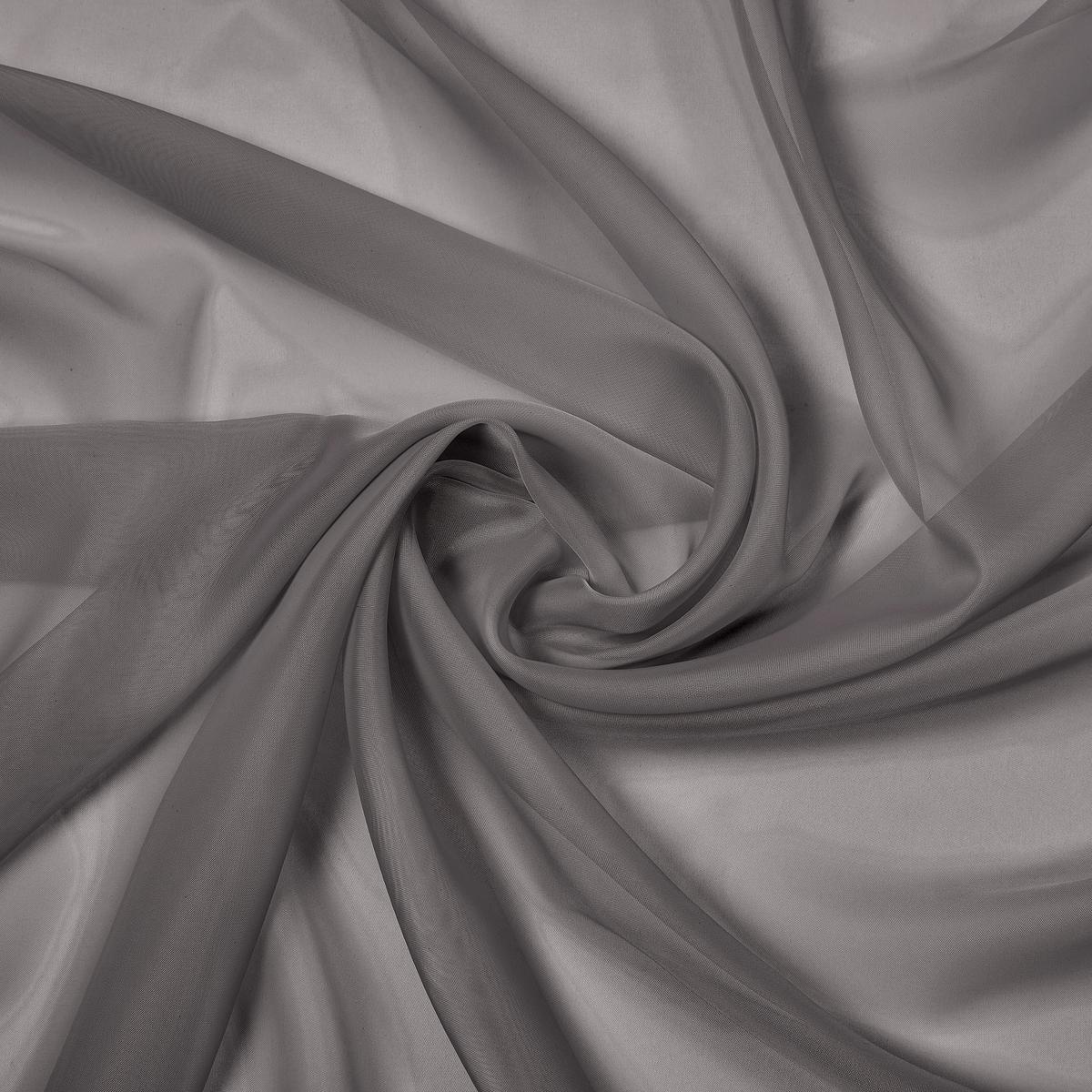 Schlaufenvorhang Hanna in Anthrazit, 2 Stk. - Anthrazit, Textil (140/245cm) - Based