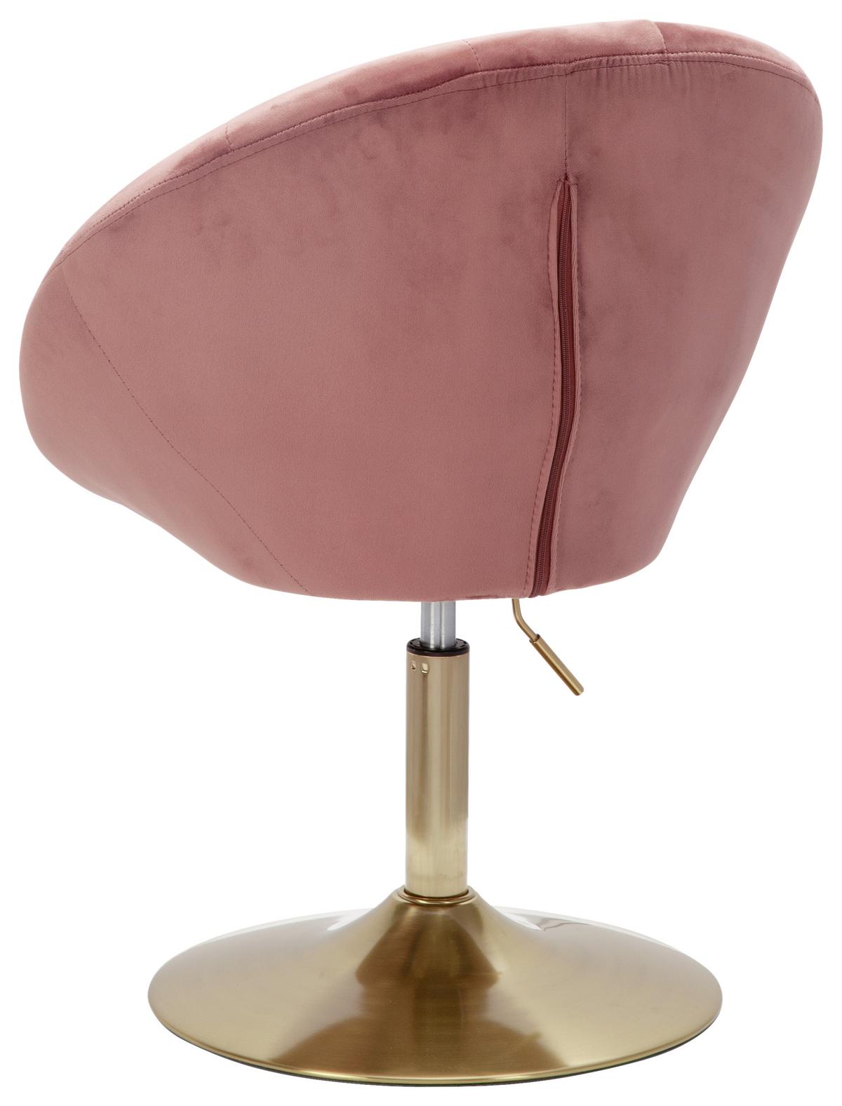 Stol Wl6.300 - zlate barve/roza, Konvencionalno (67/100/62cm) - MID.YOU
