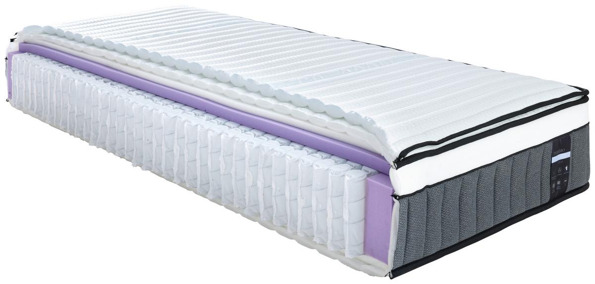 Taschenfederkernmatratze Thermo Adapt H4 ca. 90x200cm - Weiß, Textil (90/200cm) - Premium Living