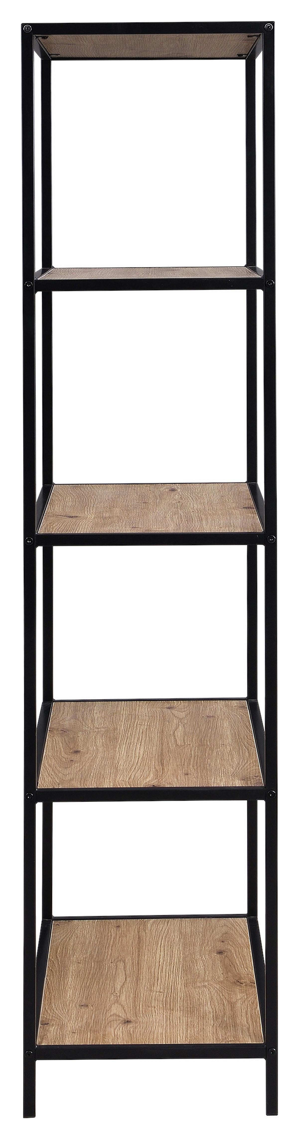 Etajeră VENEDIG - stejar Artisan/negru, Modern, metal/material pe bază de lemn (60/149/33cm) - Modern Living