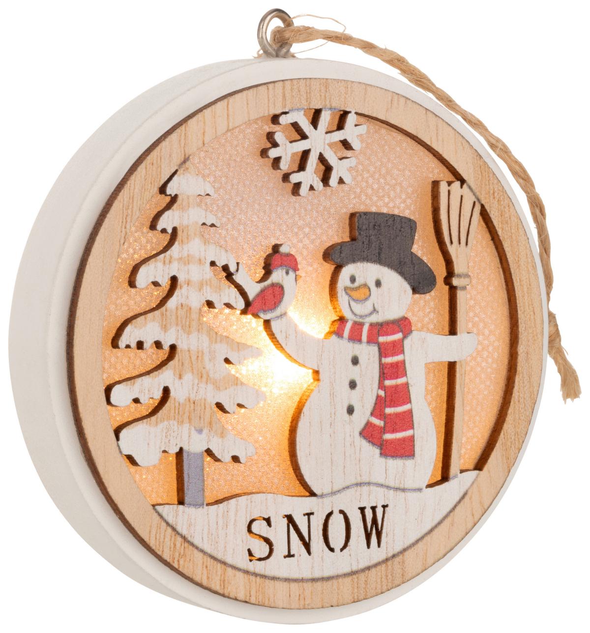 Led Díszlámpa Tio - fekete/piros, Konventionell, műanyag/fa (7,5/1,8cm) - Modern Living
