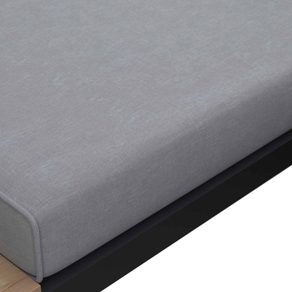 Loungegarnitur-Set Lorena Grau Akazie Metall/Outdoorstoff - Schwarz/Grau, MODERN, Holz/Textil (241/67/69cm) - Bessagi Garden