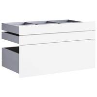 Schubladenset Unit in Weiss Hochglanz - Weiss Hochglanz, Modern, Holzwerkstoff (91/50,3/47cm) - Based