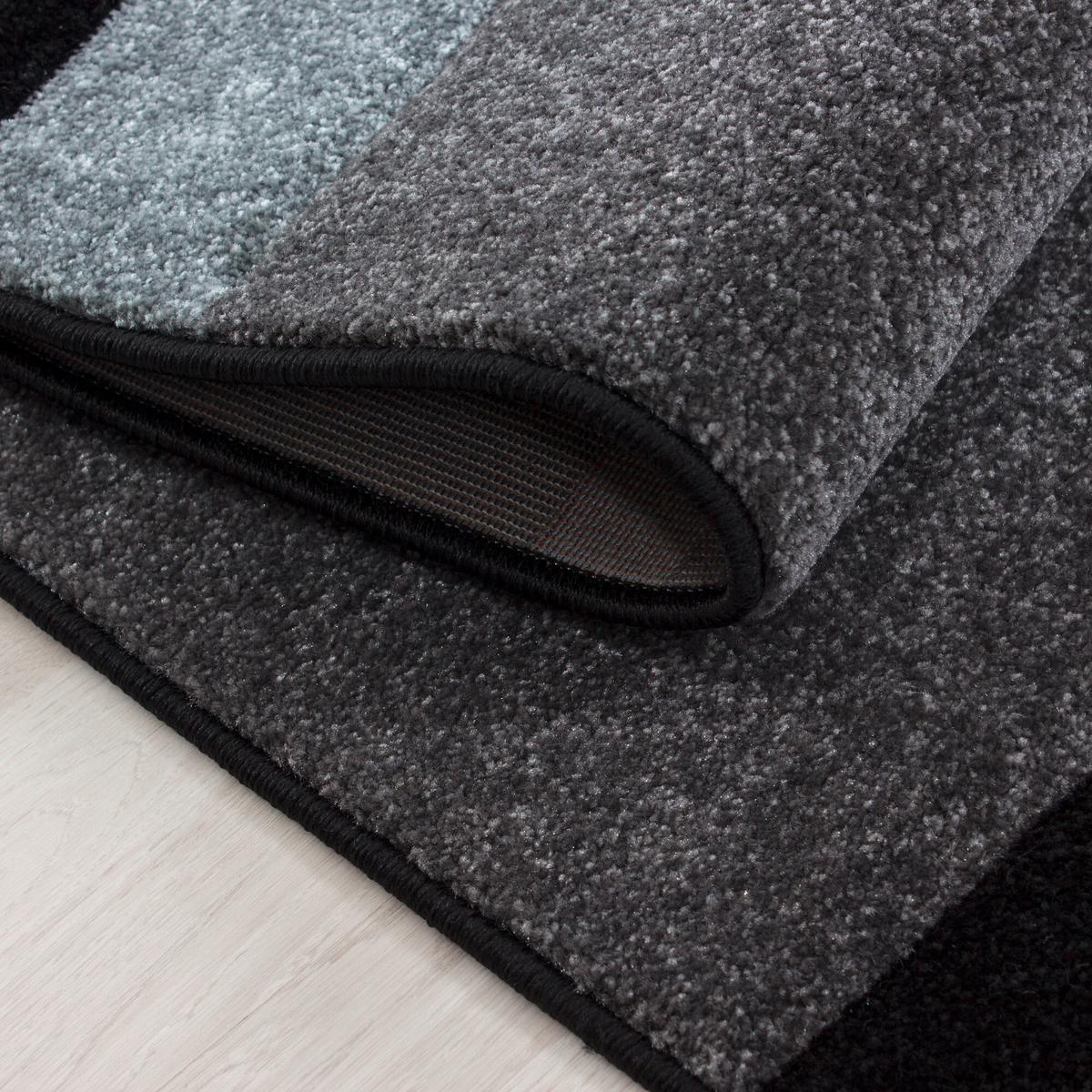 Flachwebeteppich Hawaii Grau ca. 140x200cm - Grau, Basics, Textil (140/200cm) - Novel