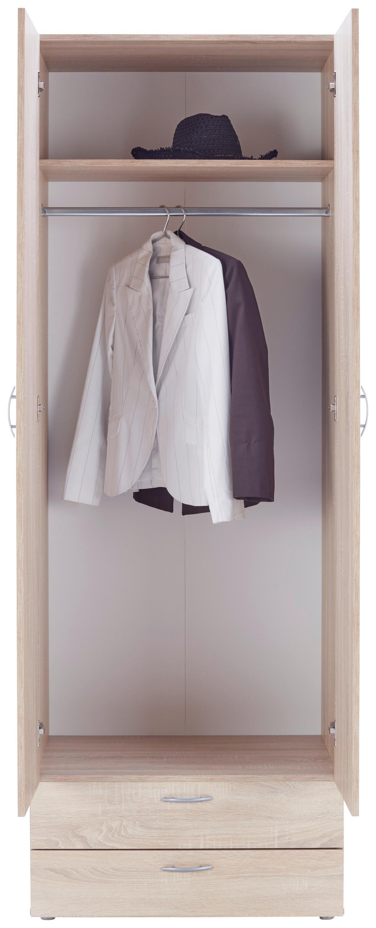 Predalnik Basic 2, Barva Hrasta Sonoma - hrast sonoma, Konvencionalno, leseni material (74/35/51,5cm)