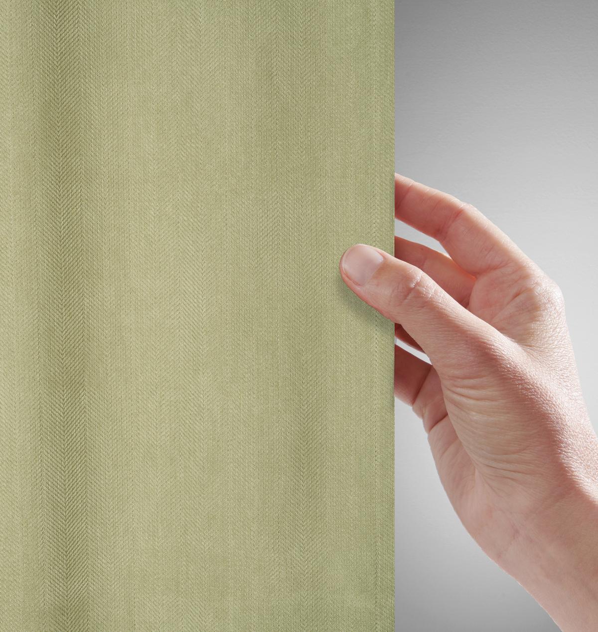Készfüggöny Linus 140/255 - zöld, Design, textil (140/255cm) - Premium Living