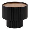 SOFFBORD JOHNNY - svart/naturfärgad, Modern, trämaterial (45/40cm) - Mömax