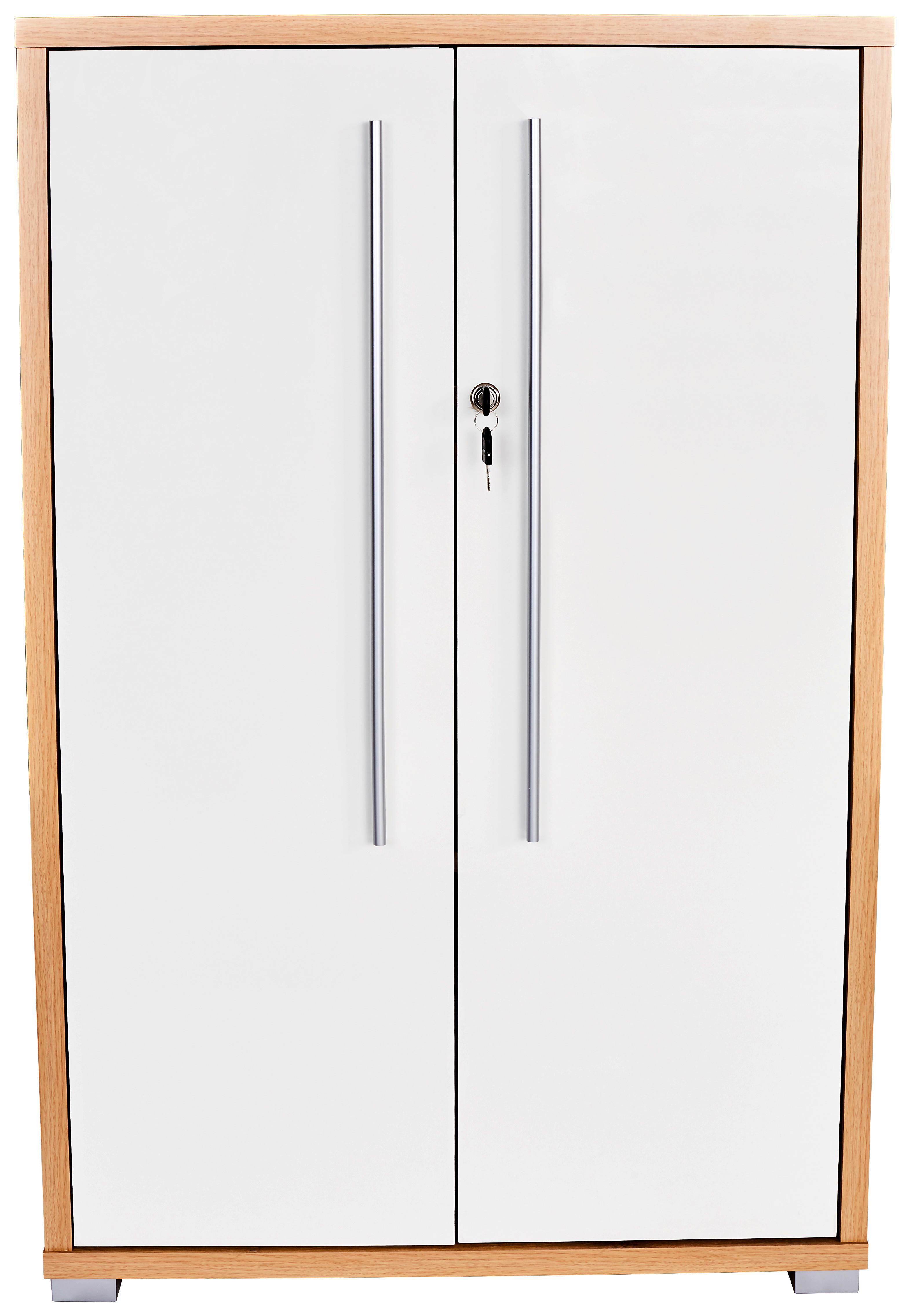 Aktaszekrény 2 Ajtós Profi - tölgyfa színű/fehér, Modern, faalapú anyag (75/113/35cm) - Ondega