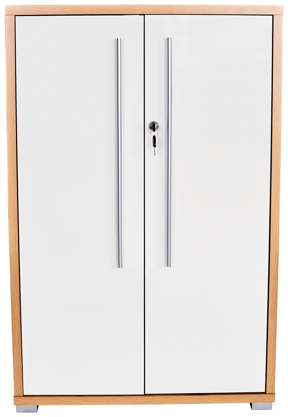 Aktaszekrény 2 Ajtós Profi - tölgyfa színű/fehér, Modern, faalapú anyag (75/113/35cm) - Ondega
