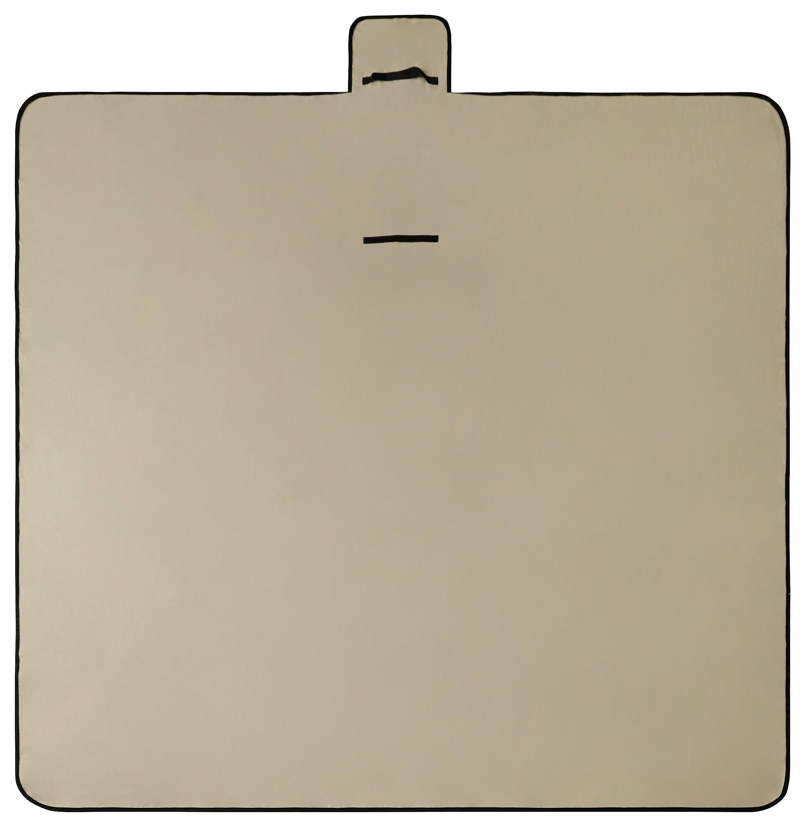 Picknickdecke Lara in Taupe ca. 200x200cm - Taupe, KONVENTIONELL, Textil (200/200cm) - Modern Living