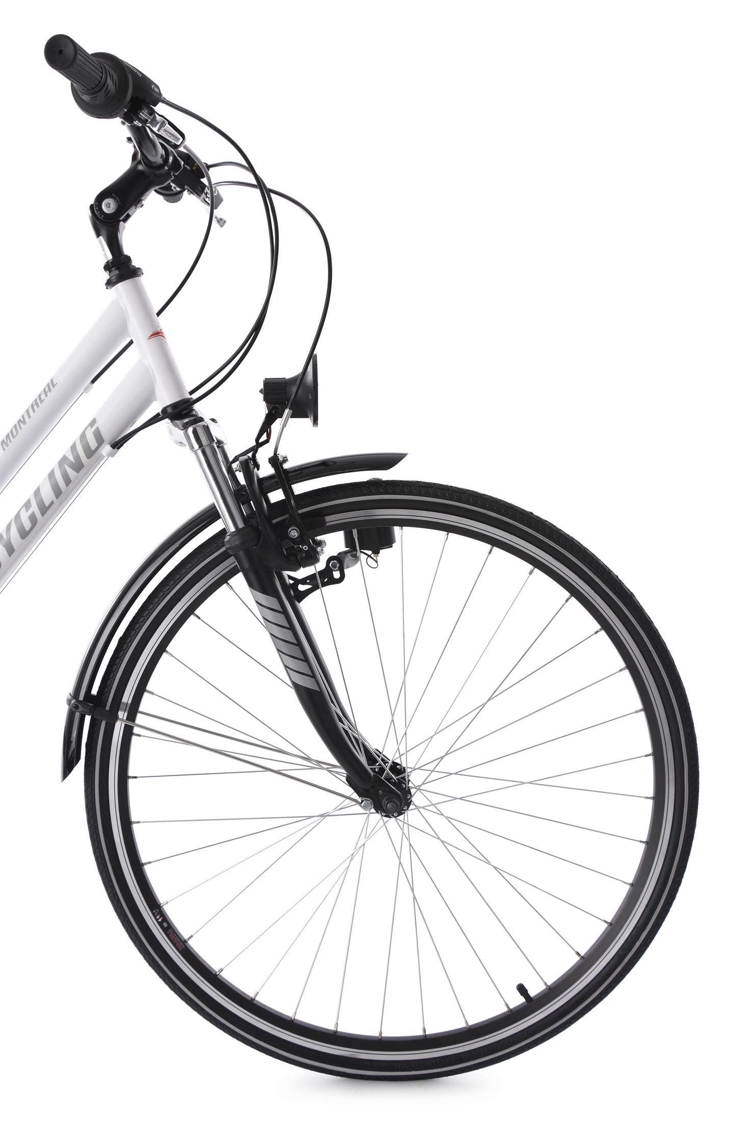 TREKKINGRAD Damen 28'' Montreal RH 48cm - Weiß, Basics, Metall (180/70/80cm) - Da Capo