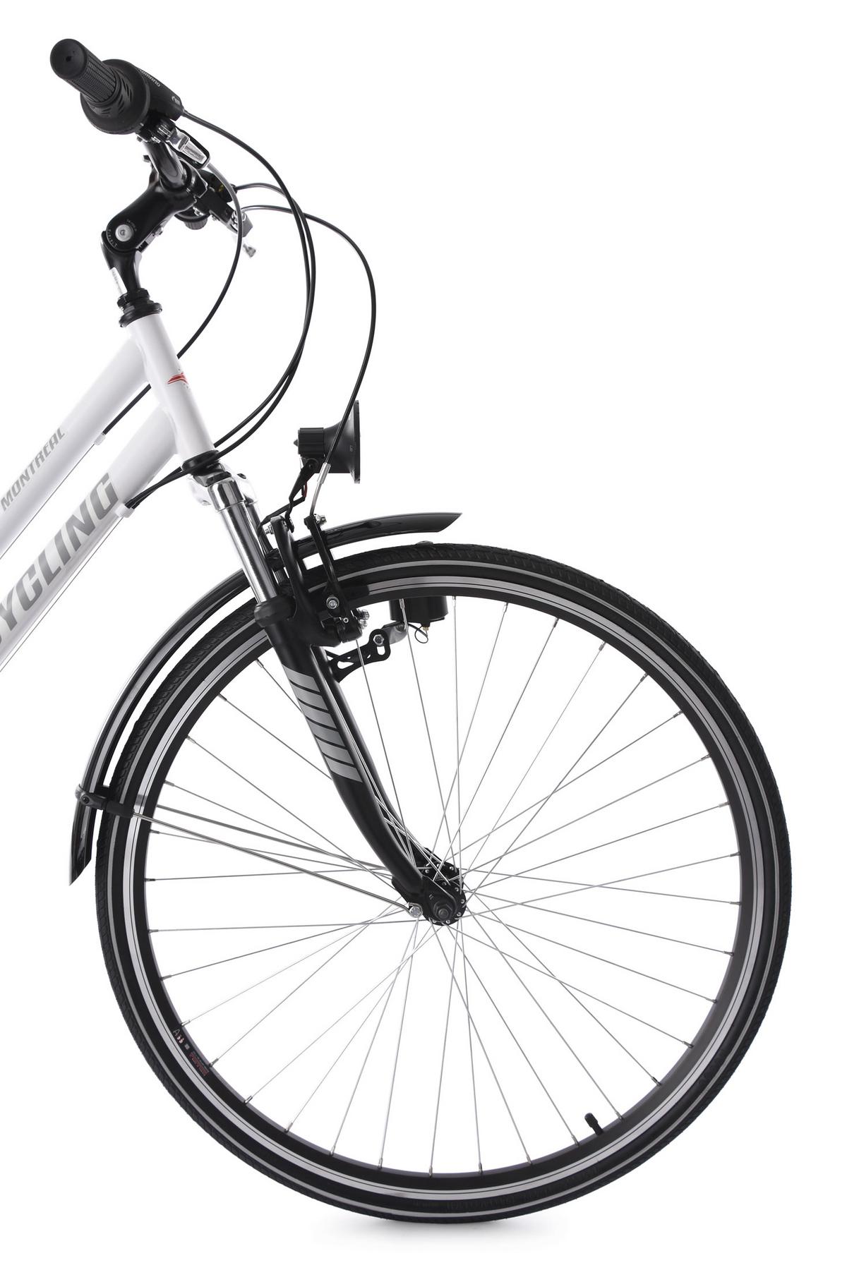 TREKKINGRAD Damen 28'' Montreal RH 48cm - Weiß, Basics, Metall (180/70/80cm) - Da Capo