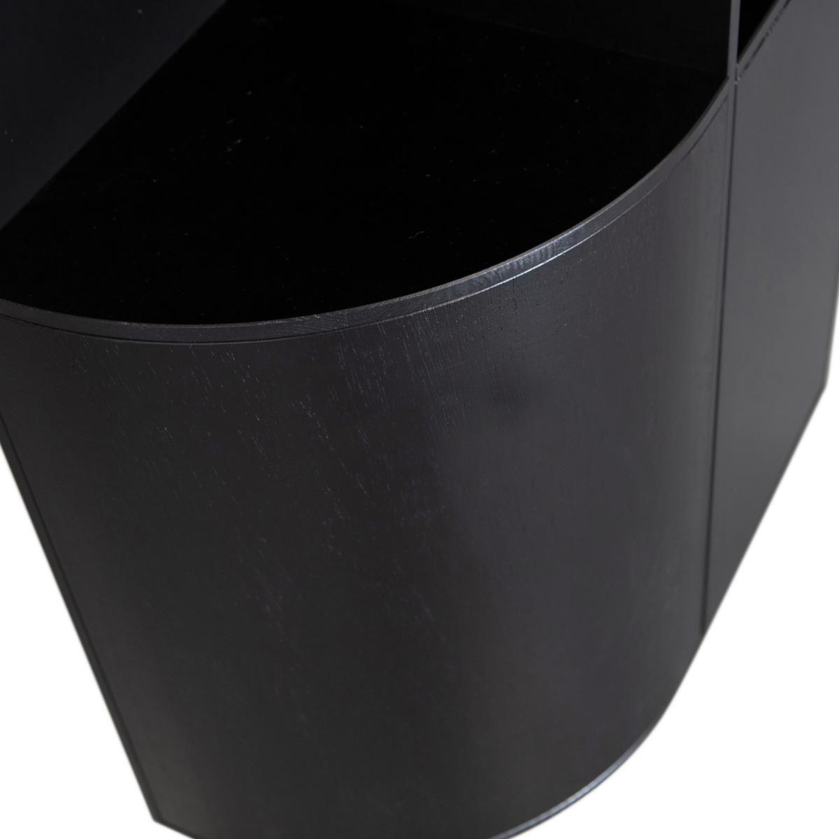 Mehrzweckschrank Finca Schwarz - Schwarz, Design, Holz (78/210/40cm) - Livetastic