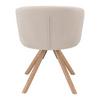 STOL FRIDA - beige/ekfärgad, Modern, metall/trä (57/76/57cm) - Mömax