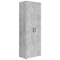 Schrank Multistauraum Betonoptik - Schwarz/Grau, MODERN, Holzwerkstoff/Kunststoff (70/195/40cm) - Mömax