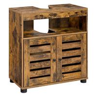 WASCHBECKENUNTERSCHRANK BBK04BXV1 - Schwarz/Braun, Trend, Holzwerkstoff/Kunststoff (60/63/30cm) - MID.YOU