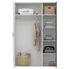 DREHTÜRENSCHRANK JAN -EXKLUSIV- - Chromfarben/Anthrazit, KONVENTIONELL, Glas/Holzwerkstoff (135/210/52cm) - Mömax