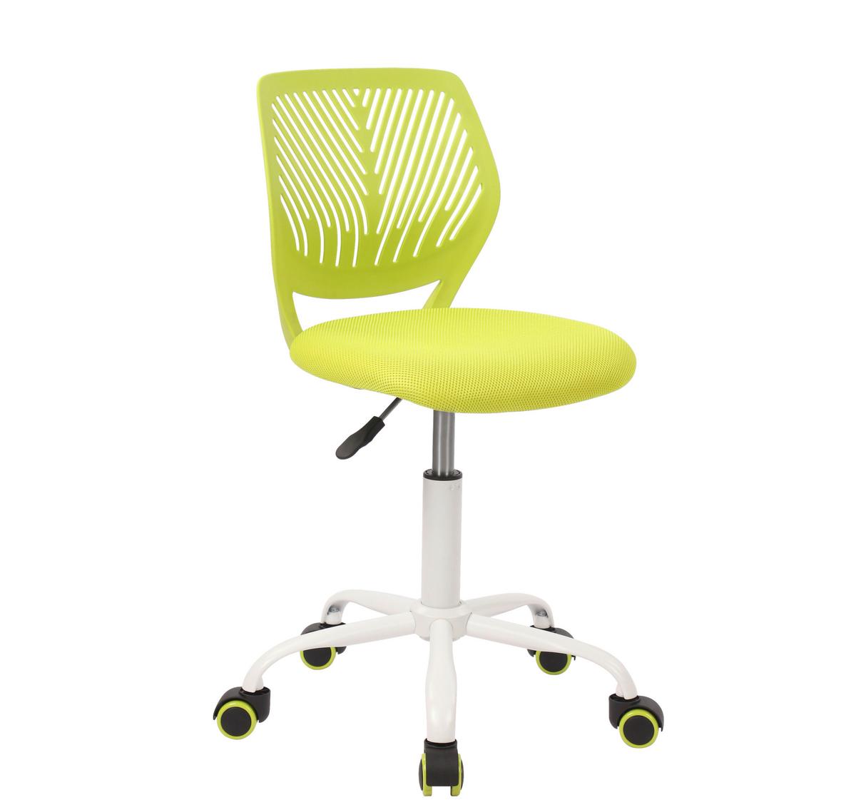 Jugenddrehstuhl Kira Grün ca. 40x87x44cm - Weiß/Grün, MODERN, Holz/Kunststoff (40/87/44cm) - Mömax